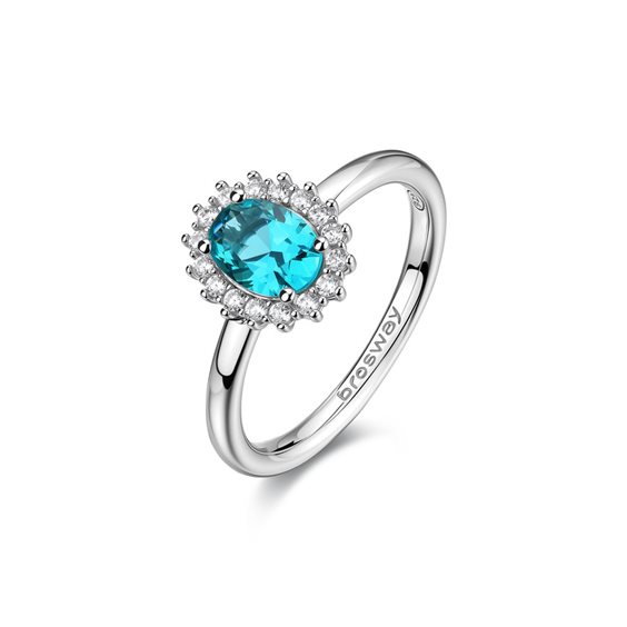Anillo Brosway Mujer FANCY - AQUA GREEN in Plata FAG20B-12 - FAG20B-12